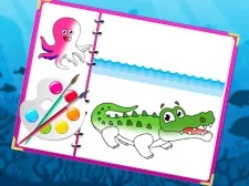 Sea Creatures Coloring E-book